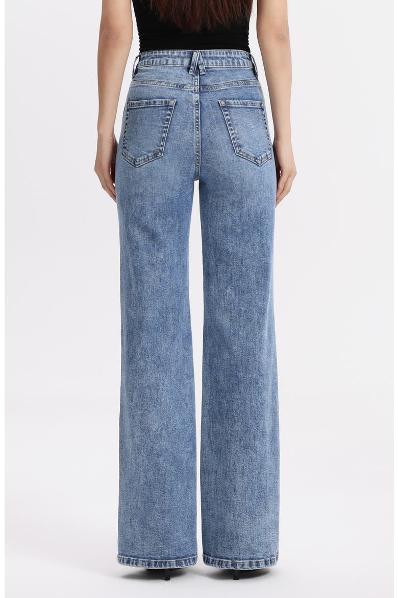 High Waist Bootcut Jeans, Alternate, color, LIGHT BLUE