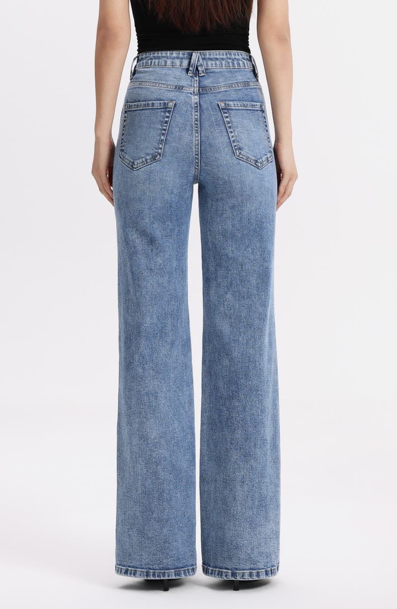Bayeas High Waist Bootcut Jeans, Alternate, color, Light Blue