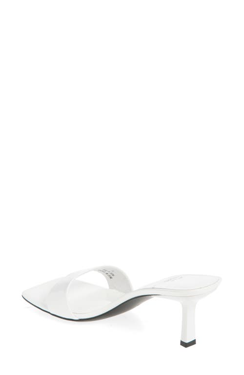 Jeffrey Campbell Capture Slide Sandal In White Patent