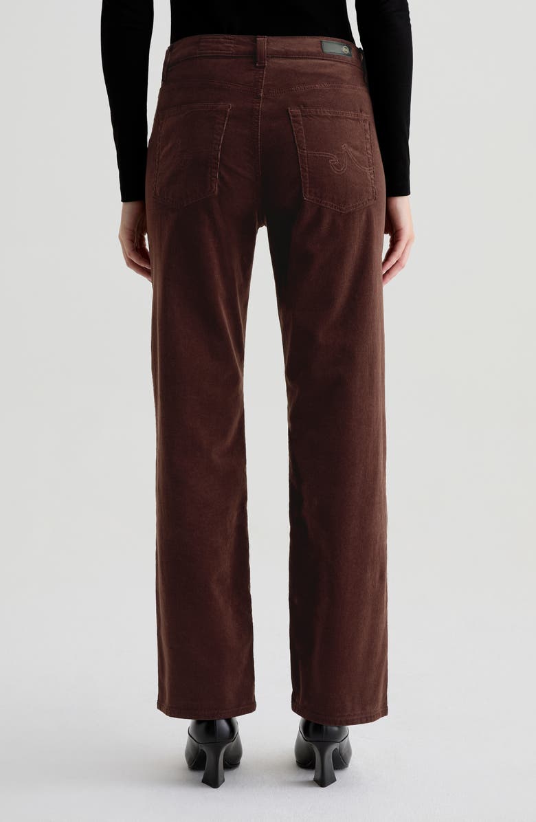 AG Brinley Mid Rise Straight Leg Corduroy Pants, Alternate, color, Coffee Bean