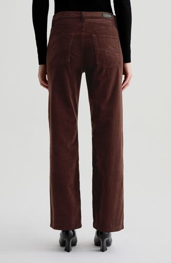 Brinley Mid Rise Straight Leg Corduroy Pants