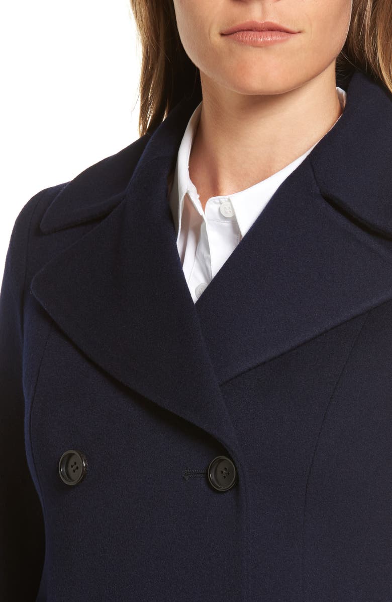Fleurette Double Breasted Loro Piana Wool Coat, Alternate, color, 