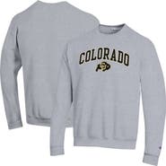 Champion Men's Champion Heather Gray Colorado Buffaloes Arch Over Logo Pullover Sweatshirt