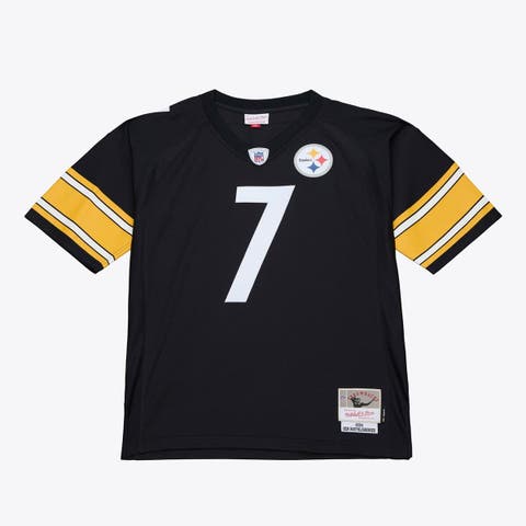 Men's Mitchell & Ness Ben Roethlisberger Black Pittsburgh Steelers 2001 Legacy Throwback Replica Jersey