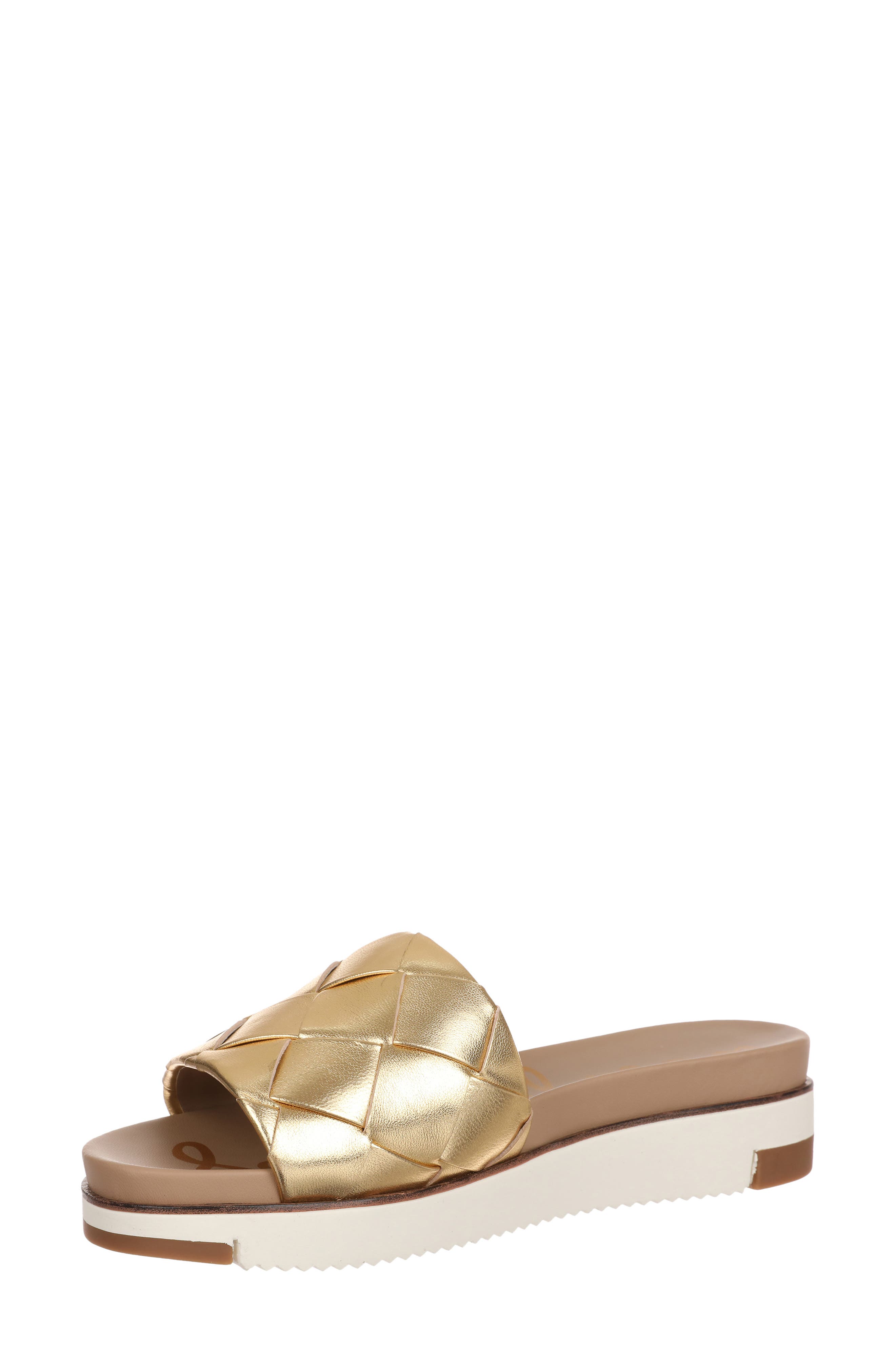 Sam Edelman Adaley Slide Sandal, Alternate, color, Dark Gold