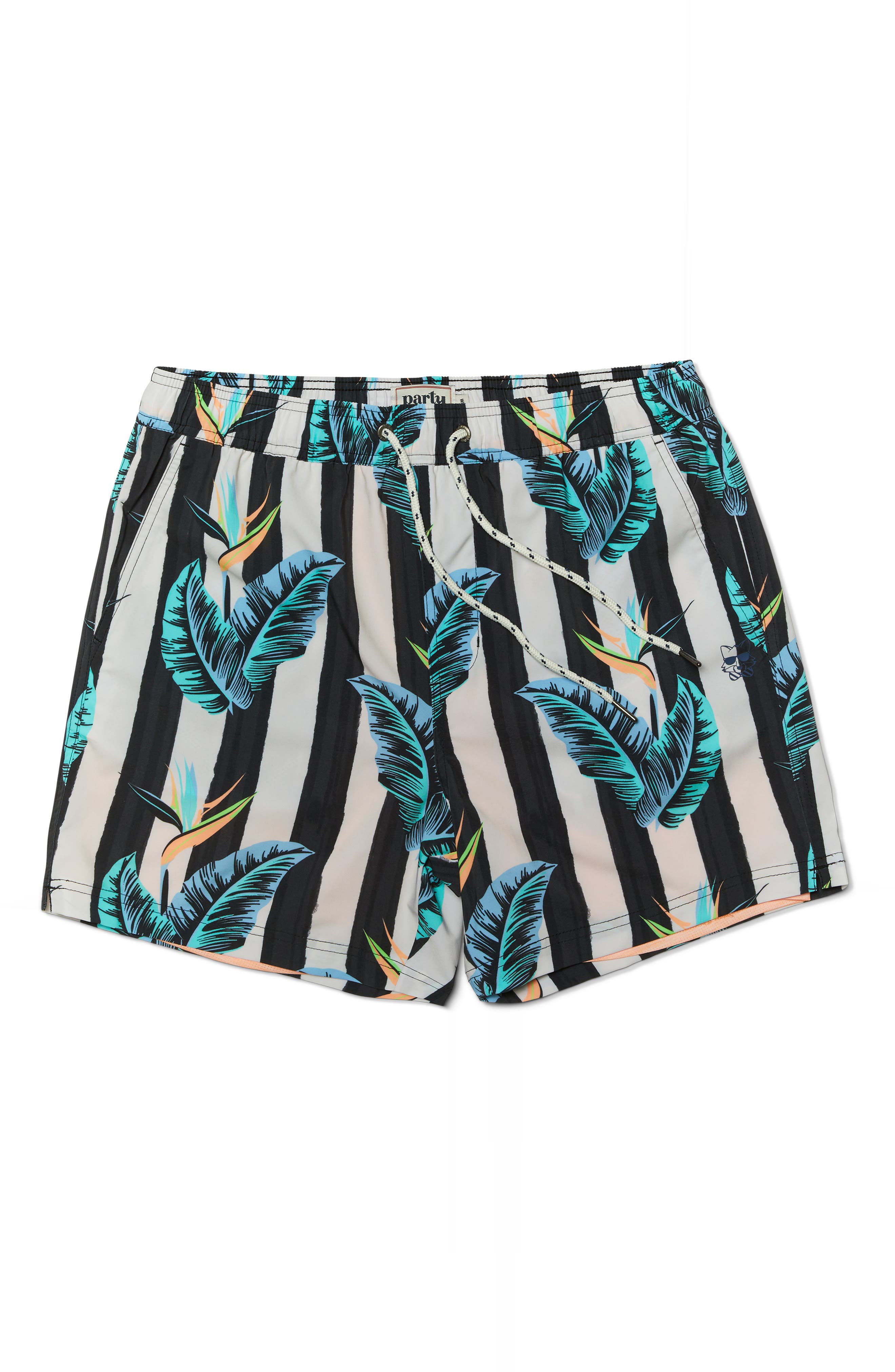 Party Pants Gulf Stripe Sport Swim Trunks