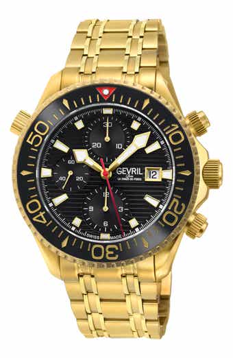 GEVRIL Hudson Yards Swiss Automatic Chronograph Watch, 43mm