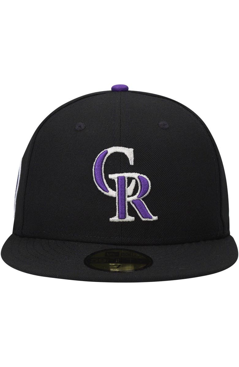 New Era Men's New Era Black Colorado Rockies 9/11 Memorial Side Patch 59FIFTY Fitted Hat, Alternate, color, Black