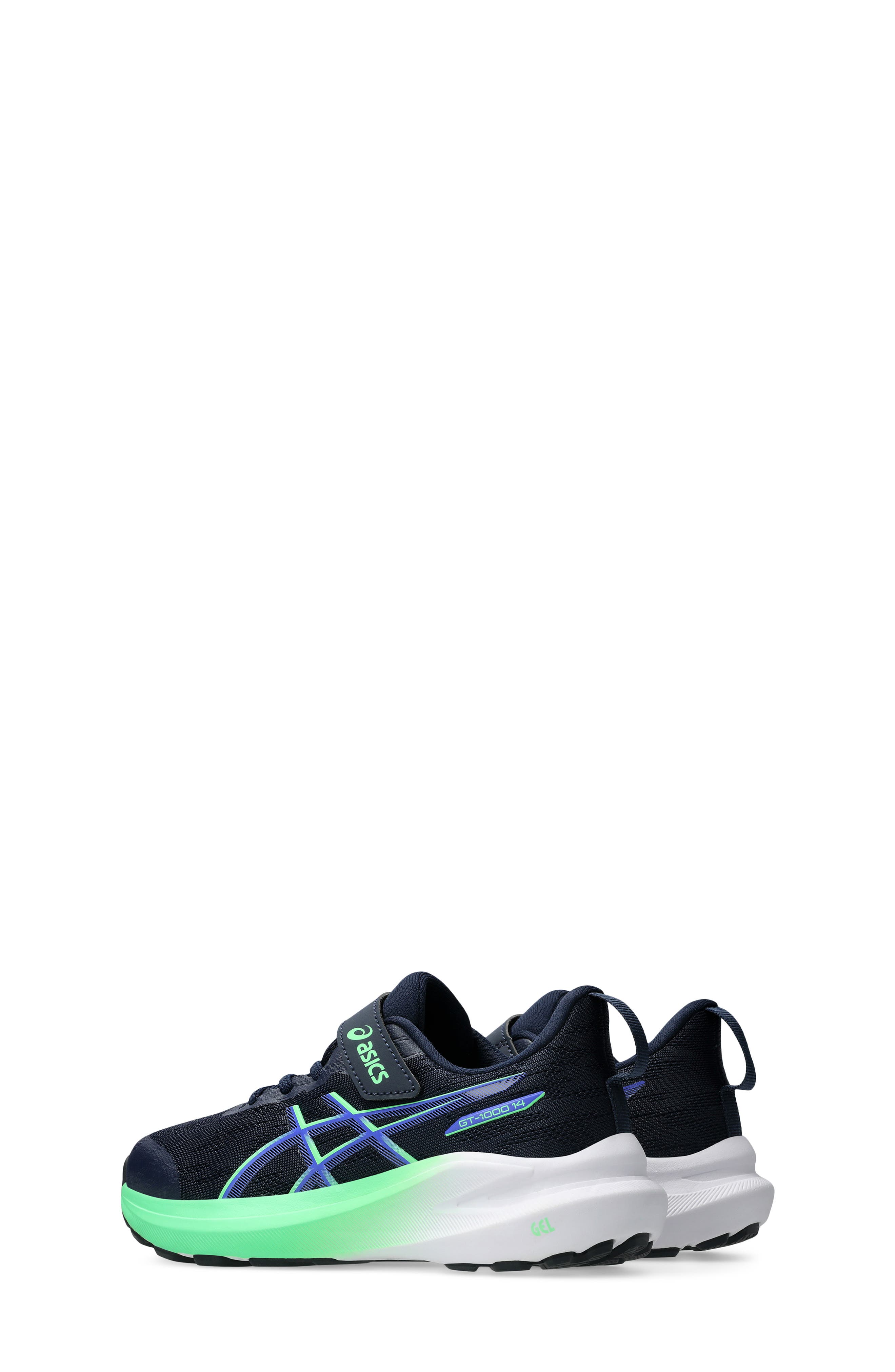 ASICS<sup>®</sup> Kids' GT-1000 13 Running Sneaker, Alternate, color, Midnight/ Vital Green