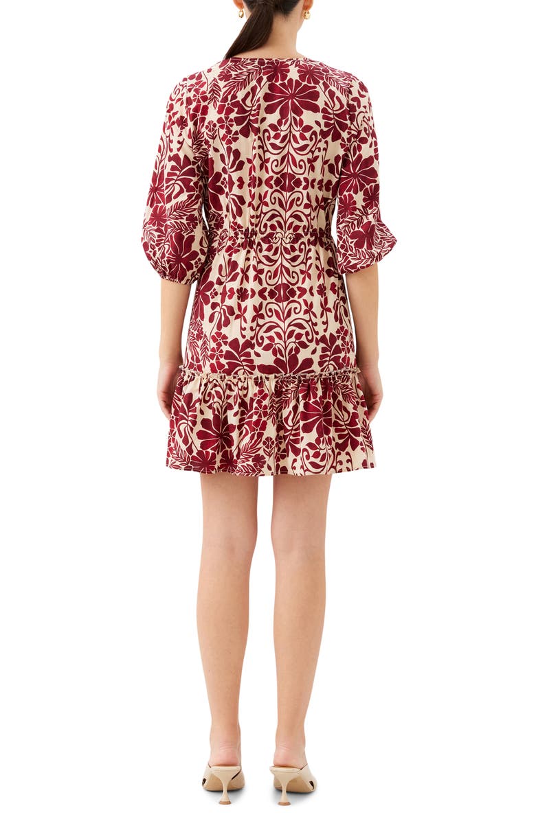 FIFTEEN TWENTY Tasha Print Tie Waist Minidress, Alternate, color, Print