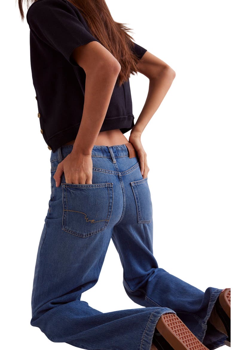 Stride High Waist Wide Leg Jeans, Alternate, color, WALK AWAY
