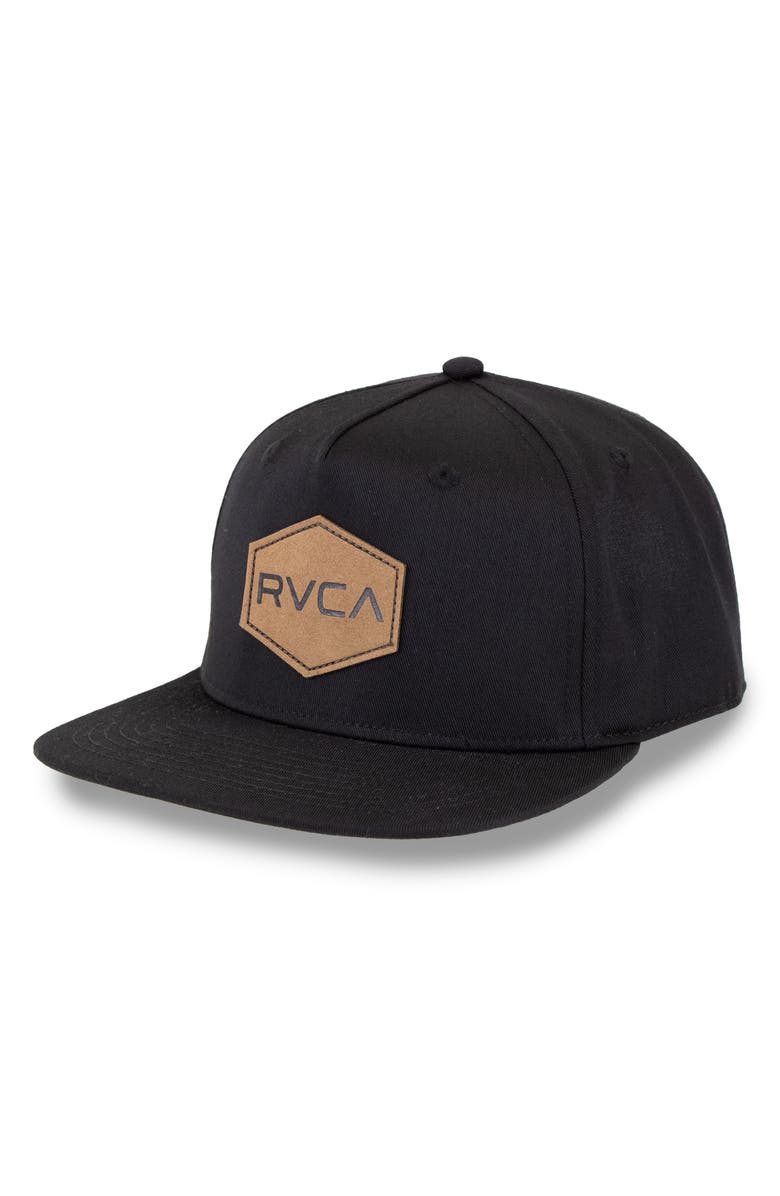 RVCA New School Snapback Hat, Alternate, color, Black