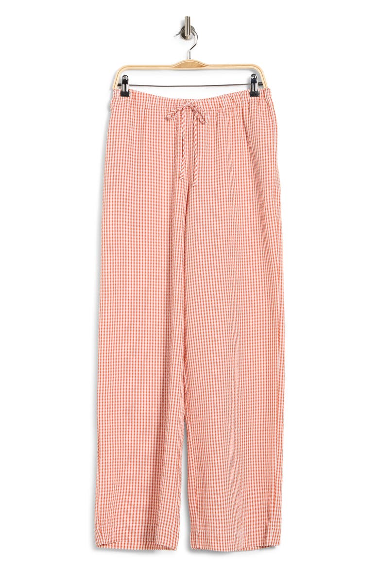 Seersucker Drawstring Pants, Alternate, color, CLAY SEERSUCKER