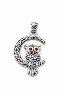 SAMUEL B. Owl On The Moon Pendant