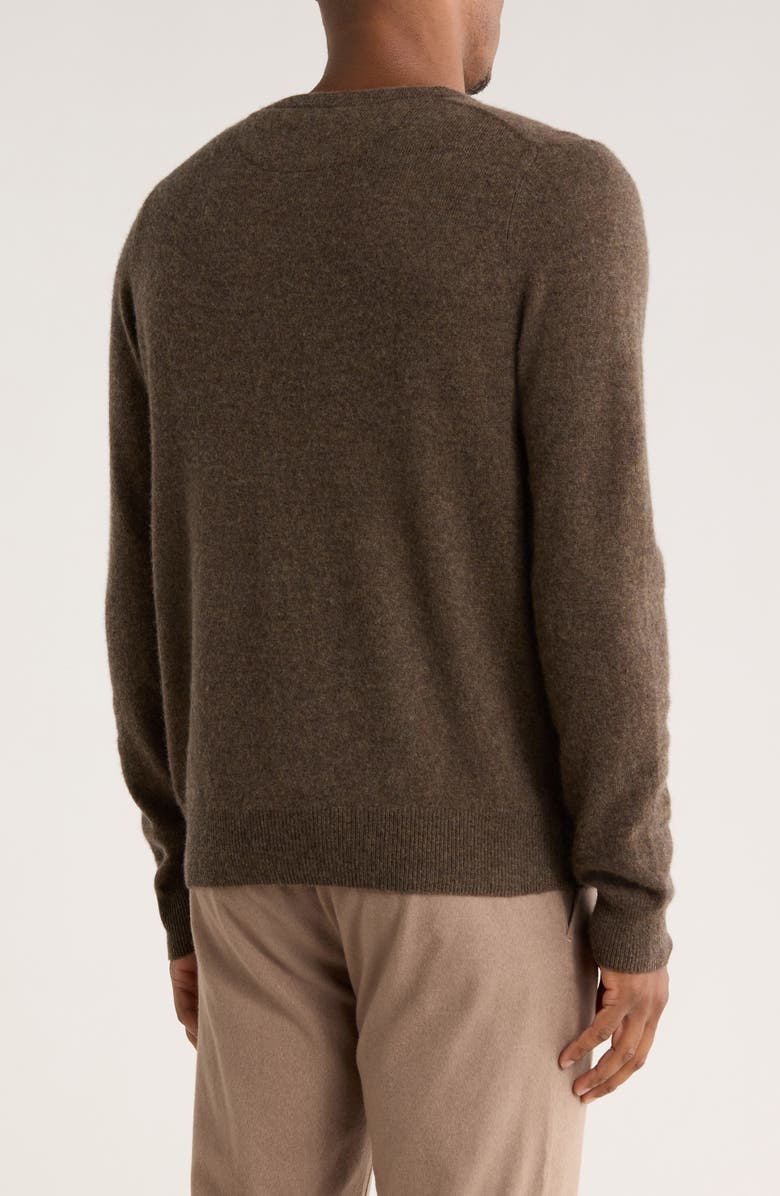 Nordstrom V-Neck Cashmere Sweater, Alternate, color, Brown Desert Heather