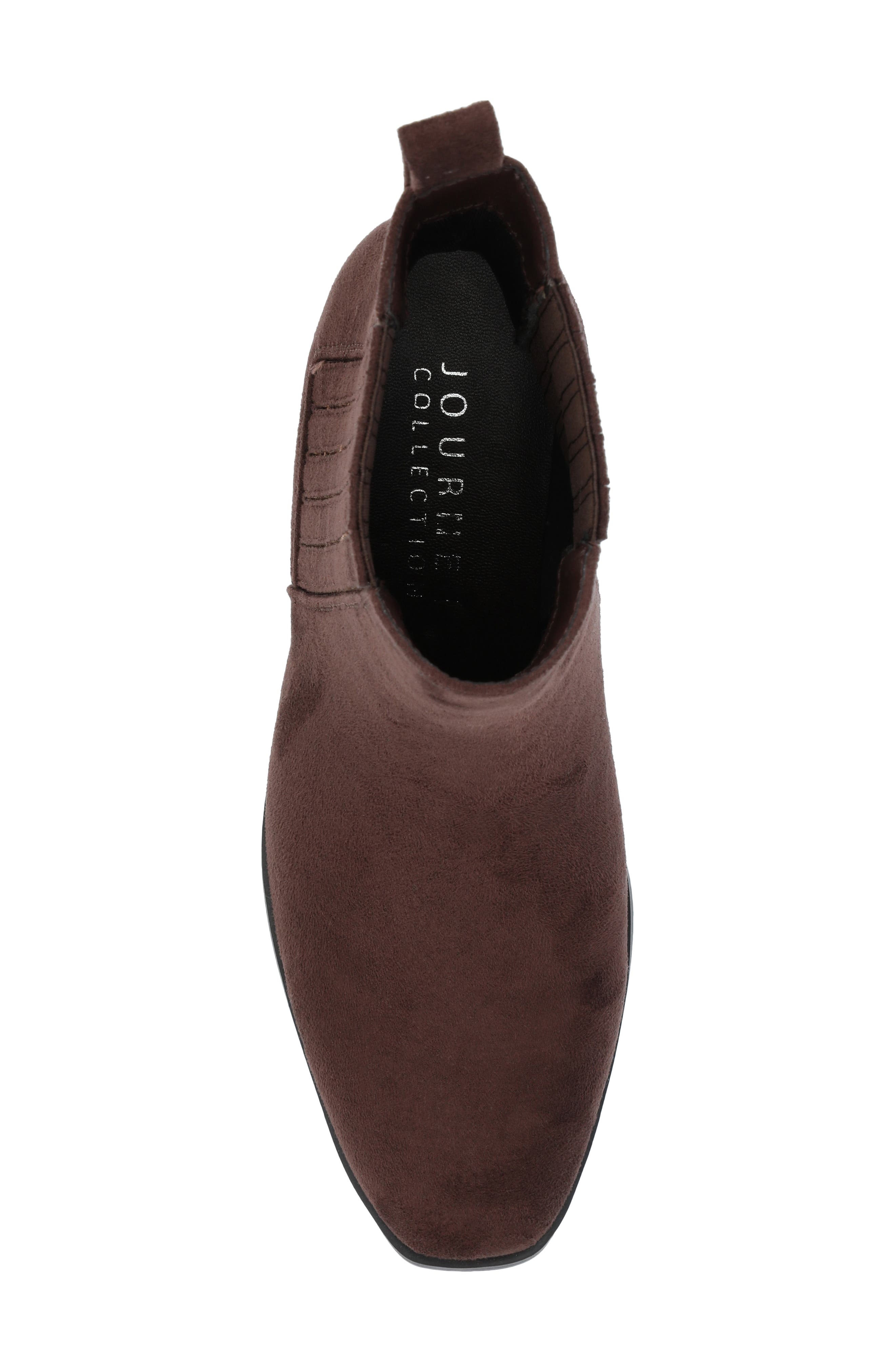 Journee Collection Wrenley Bootie, Alternate, color, Brown