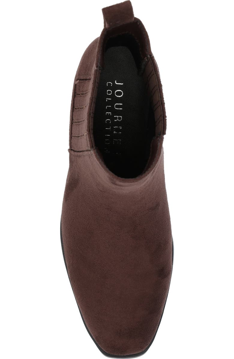 Journee Collection Wrenley Bootie, Alternate, color, Brown