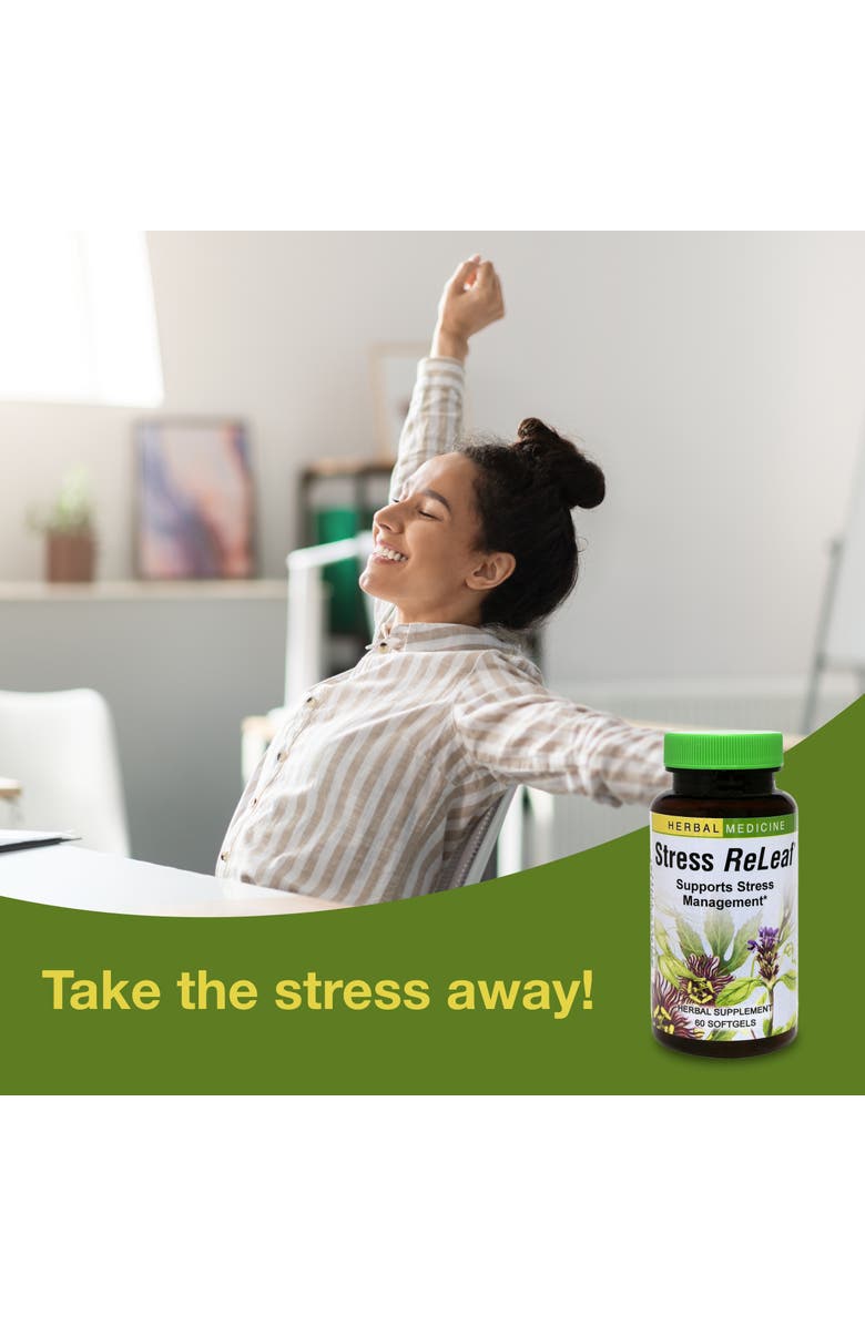 Herbs Etc. Stress ReLeaf Herbal Relaxation Supplement, 60 Softgels, Alternate, color, NO COLOR