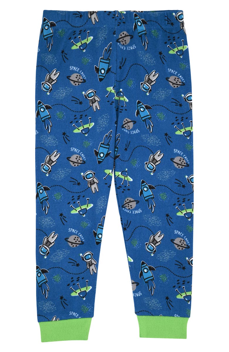 SLEEP ON IT Fitted Two-Piece Pajamas & Socks Set, Alternate, color, Blue