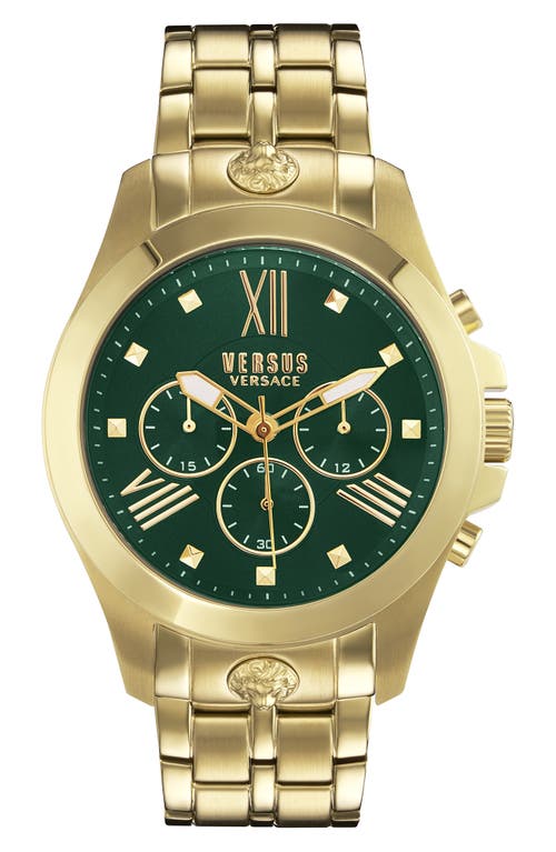 VERSUS Versace Chrono Lion Chronograph Bracelet Watch, 44mm in Ip Yellow Gold 