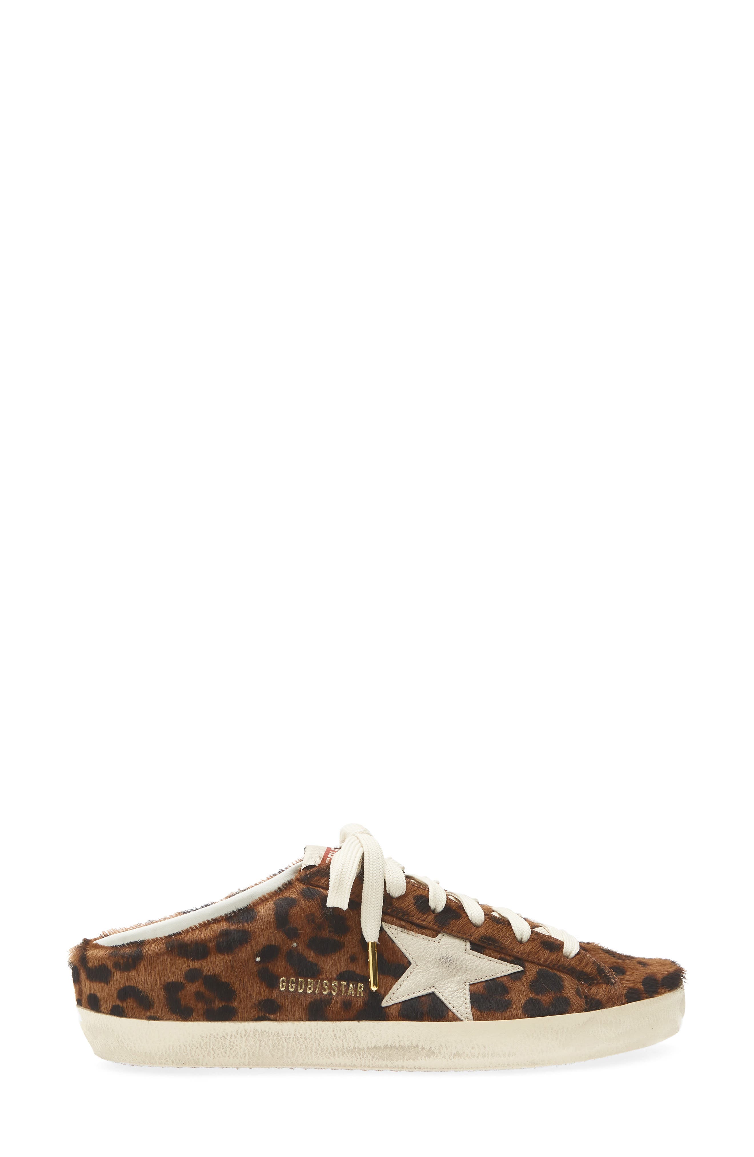 Super-Star Sabot Genuine Calf Hair Mule Sneaker, Alternate, color, BEIGE BROWN LEO/ CREAM