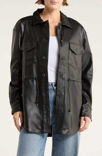 INTERNATIONAL DESIGNER Faux Leather Jacket