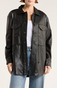 INTERNATIONAL DESIGNER Faux Leather Jacket