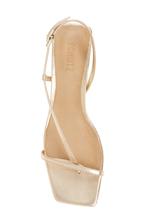 Shop Schutz Heloise Slingback Sandal In Platina