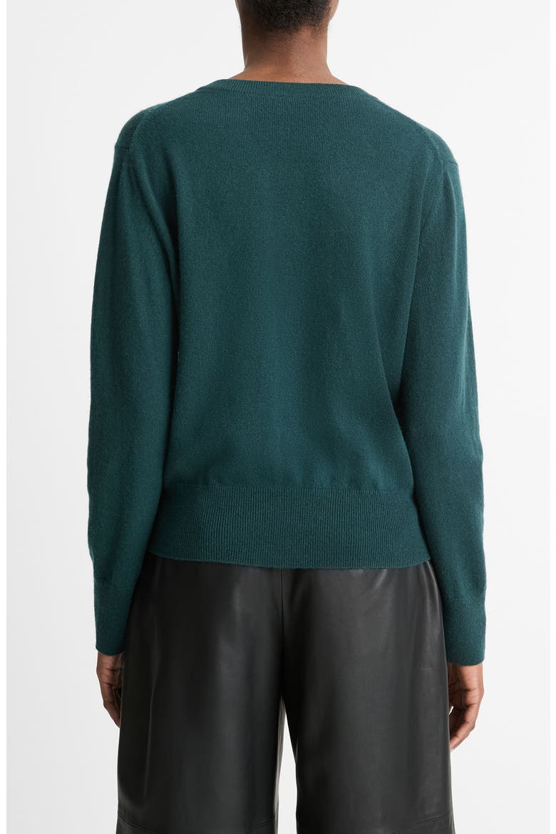 V-Neck Cashmere Sweater, Alternate, color, JUNIPER