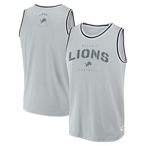 Men's Fanatics Silver Detroit Lions Elements Future Ground Jersey Tank Top