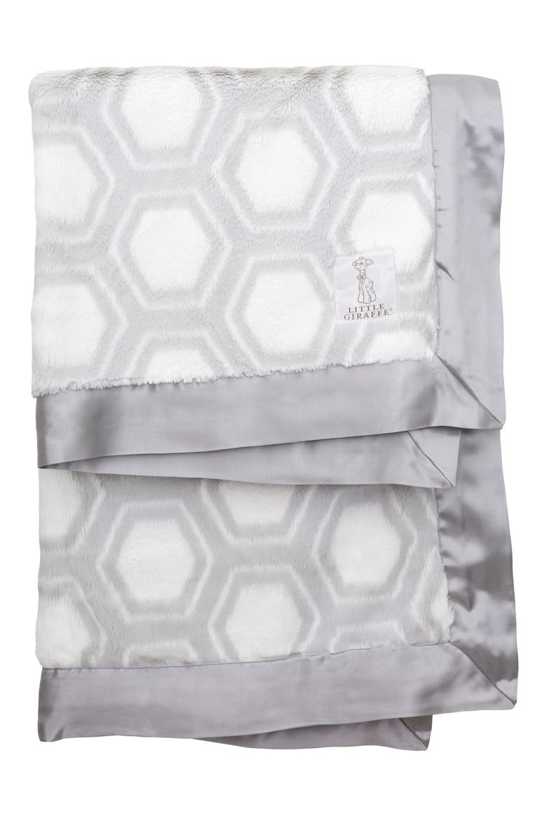 Luxe Honey Baby Blanket, Main, color, SILVER