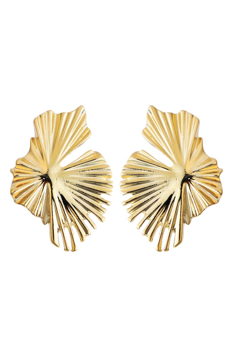 Panacea Crinkle Deco Earrings, Main, color,
