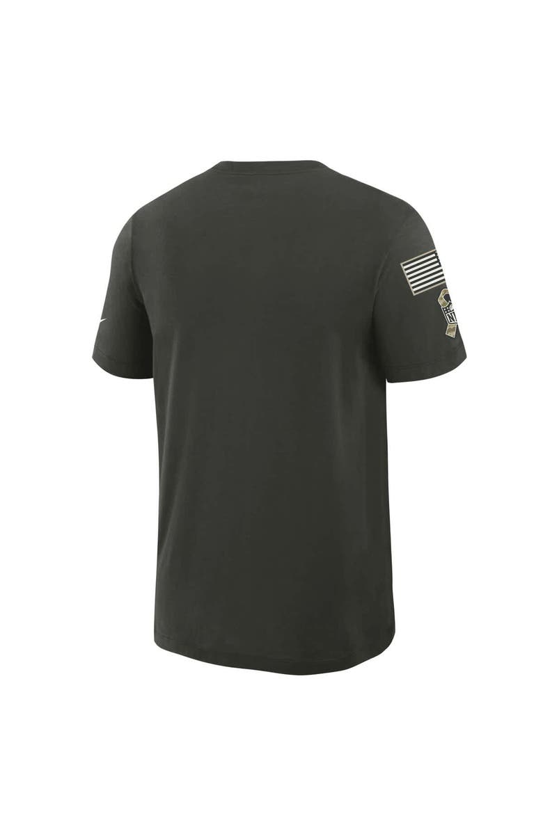Nike Men's Nike Forest Green Jacksonville Jaguars 2025 Salute to Service Sideline Slub Dri-FIT T-Shirt, Alternate, color, Forest Green