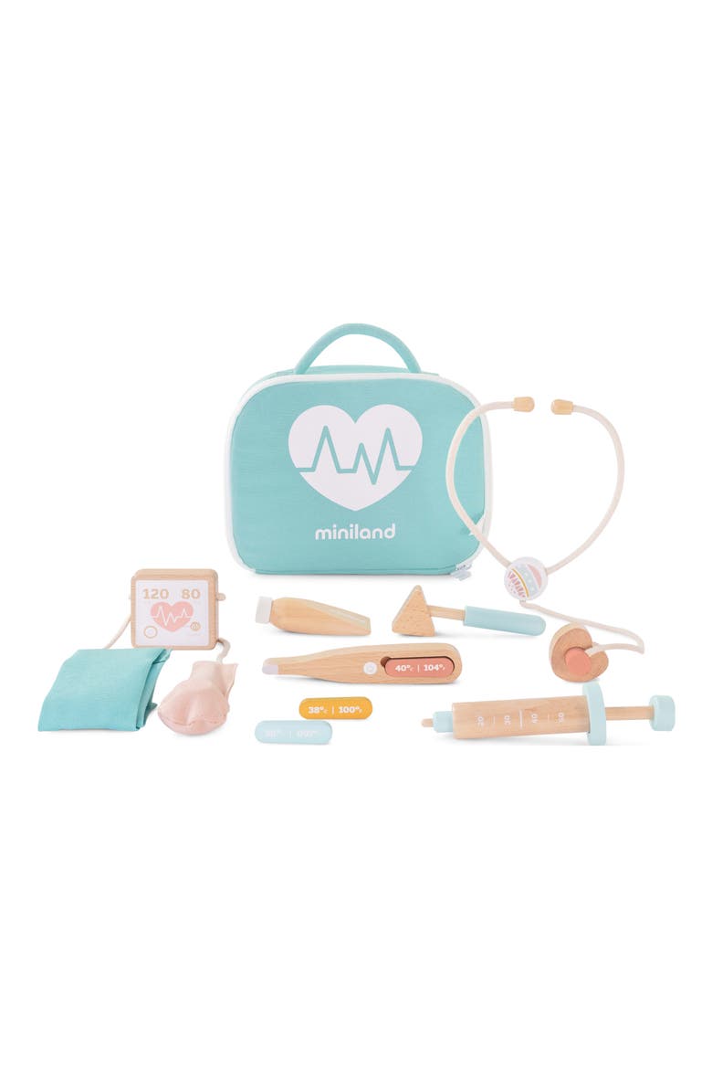 Doll Wooden Doctor Set, Main, color, BLUE