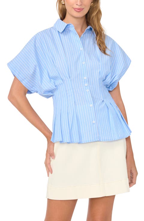 Pleat Waist Dolman Shirt