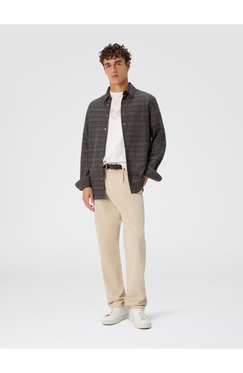 Missoni Shirt With Micro Zigzag Tone On Tone, Alternate, color, Grey