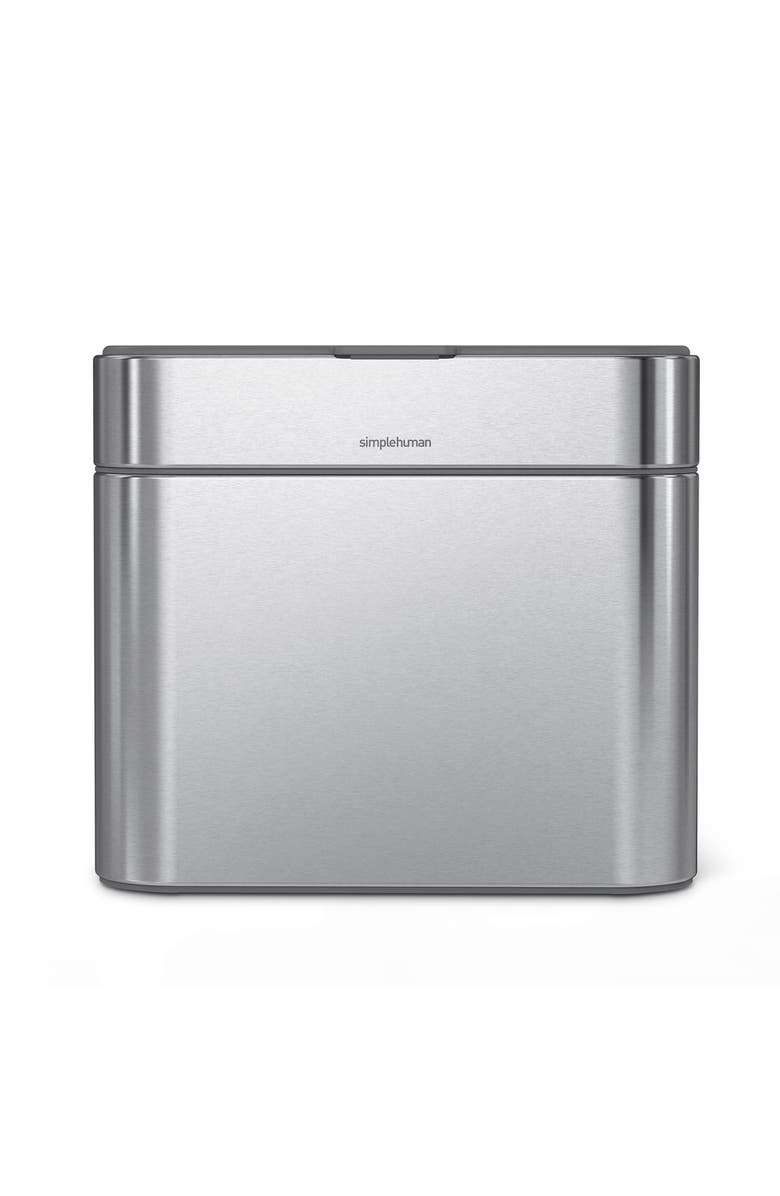 simplehuman 4L compost caddy, Alternate, color, Brushed