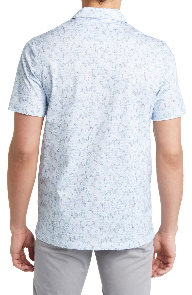 Bugatchi Victor OoohCotton<sup>®</sup> Microprint Polo, Alternate, color, Air-Blue