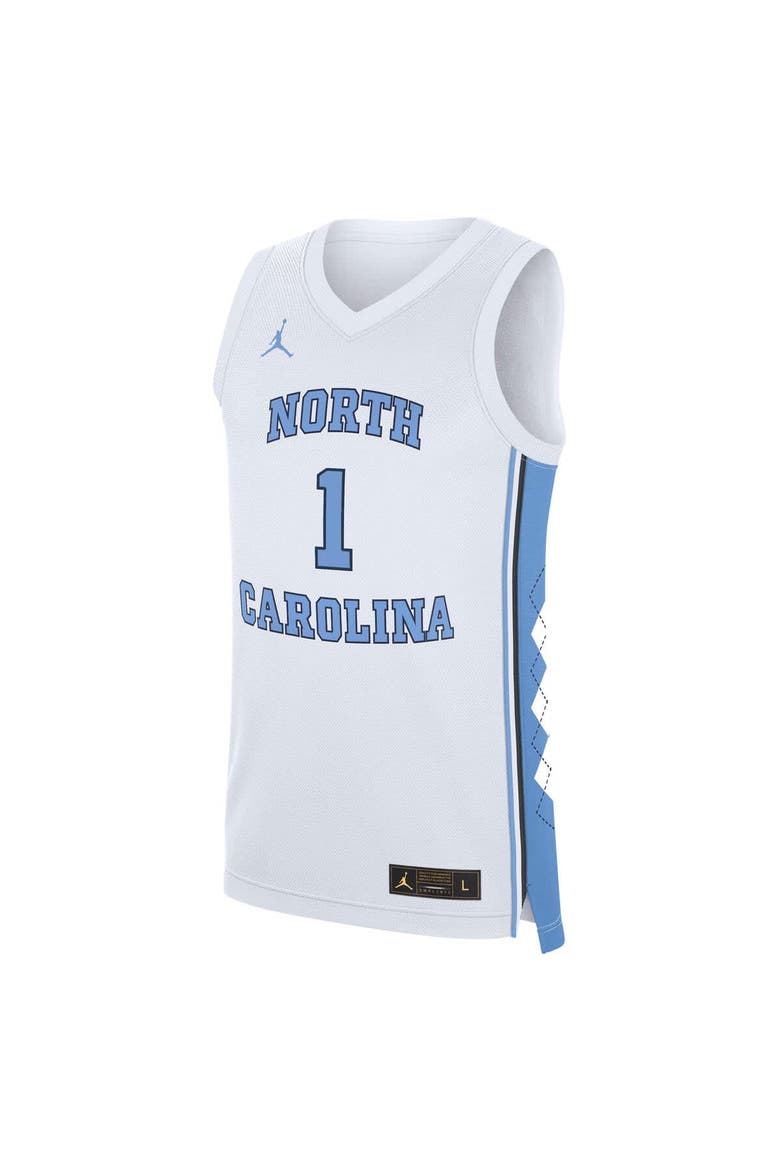 Men's Jordan Brand White North Carolina Tar Heels Home Replica Basketball Jersey, Alternate, color, White