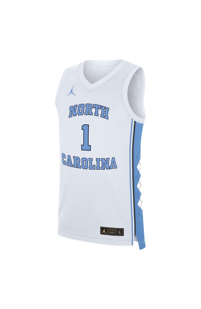Jordan Brand Men's Jordan Brand White North Carolina Tar Heels Home Replica Basketball Jersey, Alternate, color, White