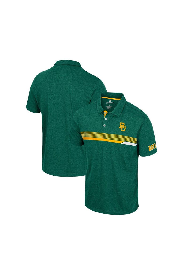 Men's Colosseum  Green Baylor Bears No Problemo Polo, Main, color, Green