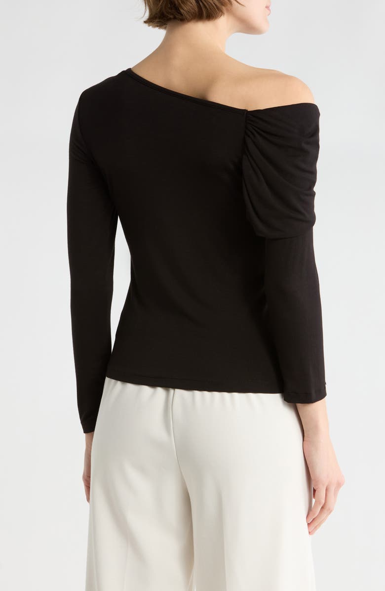 Renee C Off the Shoulder Top, Alternate, color, Black