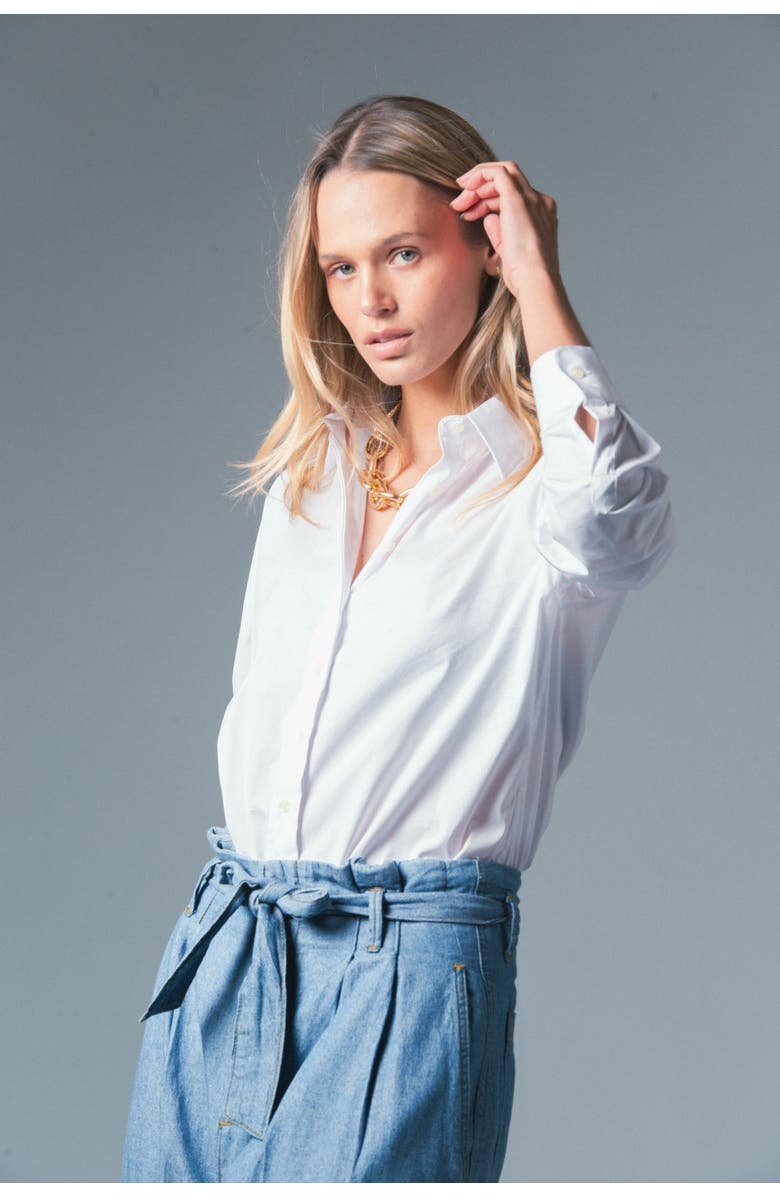 The Shirt The Bodysuit, Alternate, color, White