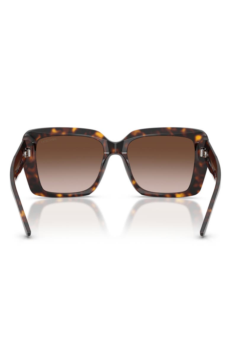 Jimmy Choo 54mm Gradient Square Sunglasses, Alternate, color, Havana / Brown Gradient