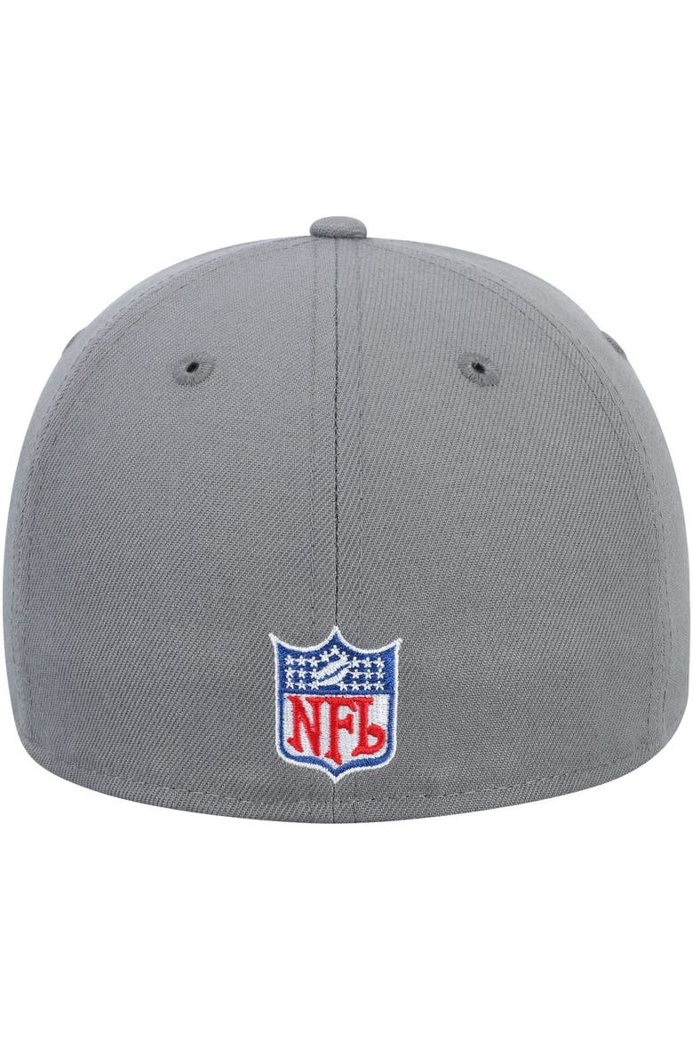 Men's New Era Graphite Cleveland Browns Throwback Logo Storm 59FIFTY Fitted Hat, Alternate, color, Graphite