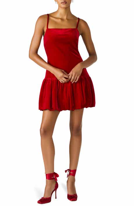 Steve Madden Giovanna Bubble Hem Minidress