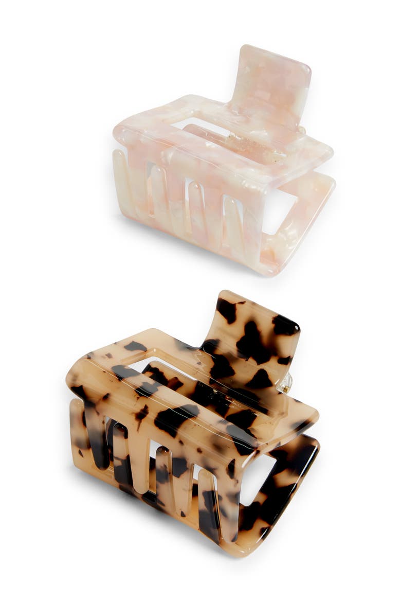 2-Pack Breezy Hair Clips, Main, color, LIGHT TORT/ PIXIE