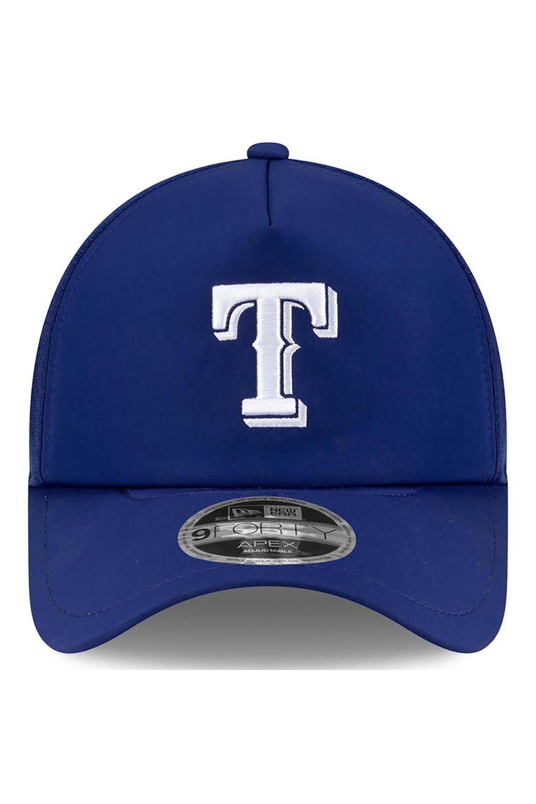 Men's New Era Royal Texas Rangers 2026 Batting Practice Apex 9FORTY Adjustable Trucker Hat, Alternate, color, Royal