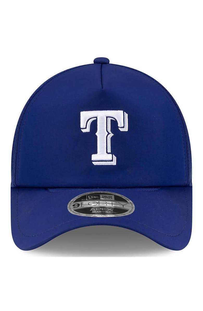New Era Men's New Era Royal Texas Rangers 2026 Batting Practice Apex 9FORTY Adjustable Trucker Hat, Alternate, color, Royal
