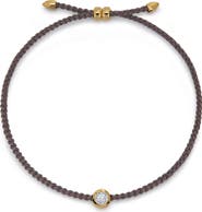 Monica Vinader Round Lab Grown Diamond Cord Bracelet